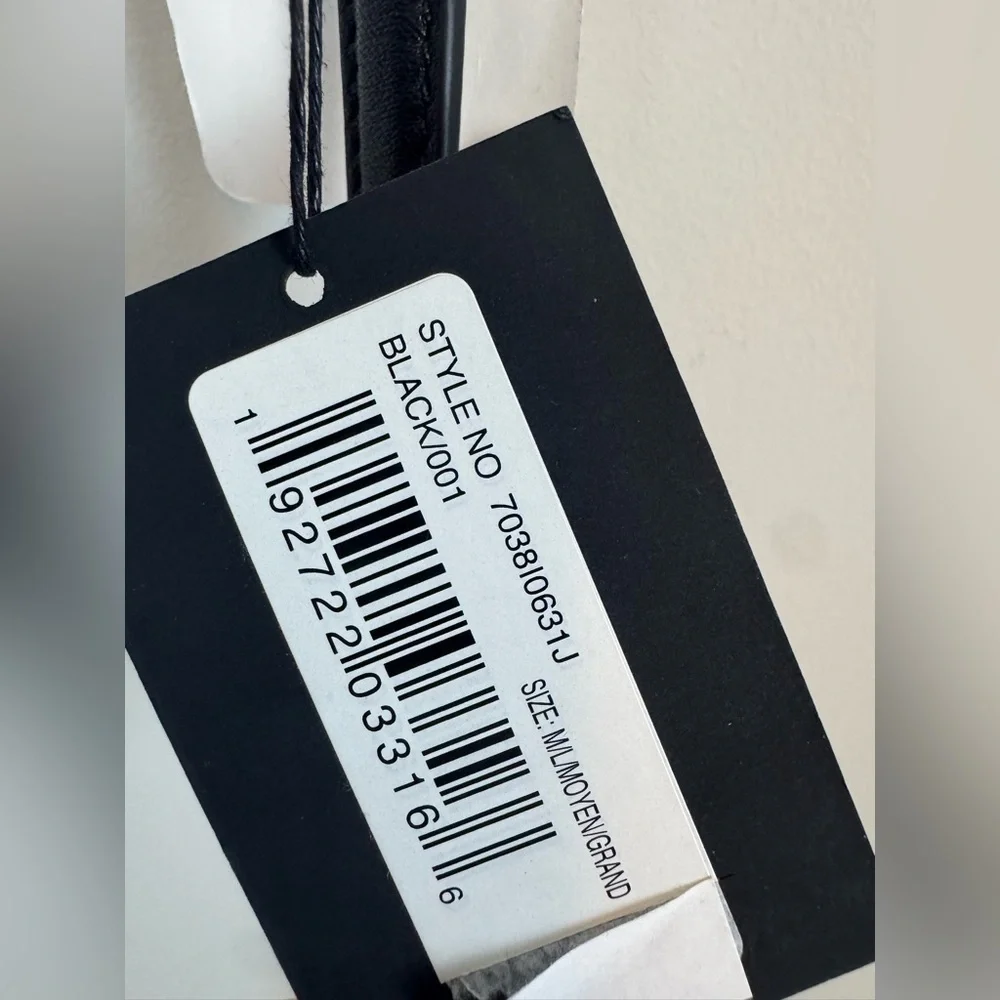 Alexander Wang Black Leather Skinny Belt from the CEO Collection